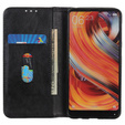 Etui z klapką do Google Pixel 8A, Split Leather, czarne