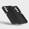 Etui cienkie do Samsung Galaxy M34 5G, Slim Matowe, czarne + szkło 9H