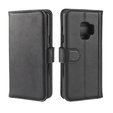 Etui z klapką do Samsung Galaxy S9, Leather Flexi Book, czarne