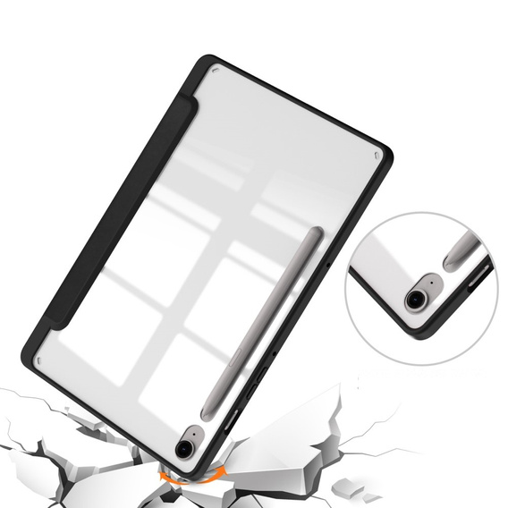 Etui do Samsung Galaxy Tab S9 FE / S10 FE, Smartcase Hybrid, z miejscem na rysik, czarne