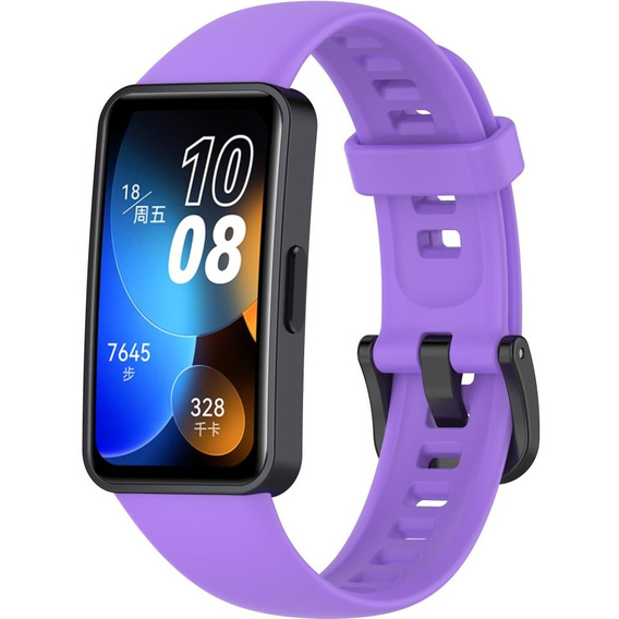 Pasek Silikonowy do Huawei Band 8 / Huawei Band 9, Fioletowy