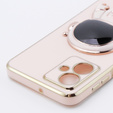 Etui do Motorola Moto G54 5G, Astronaut, różowe rose gold