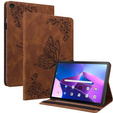 Etui do Lenovo Tab M10 Plus 10.6 Gen 3 TB-125F TB-128F, Wallet Pen Slot, butterflies, brązowe