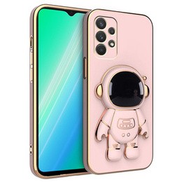 Etui do Samsung Galaxy A13 4G, Astronaut, różowe rose gold