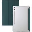 Etui do Samsung Galaxy Tab S9 Ultra, Smartcase Hybrid, z miejscem na rysik, ciemnozielone