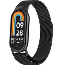 Pasek Bransoleta Milanese do Xiaomi Smart Band 10 / 9 / 8, Czarny