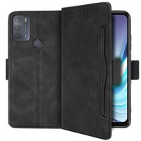 Etui z klapką do Motorola Moto G50, Card Slot, czarne