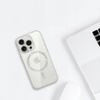 Etui do iPhone 16 Pro Max, ERBORD Glitter MagSafe, przezroczyste + Szkło na ekran