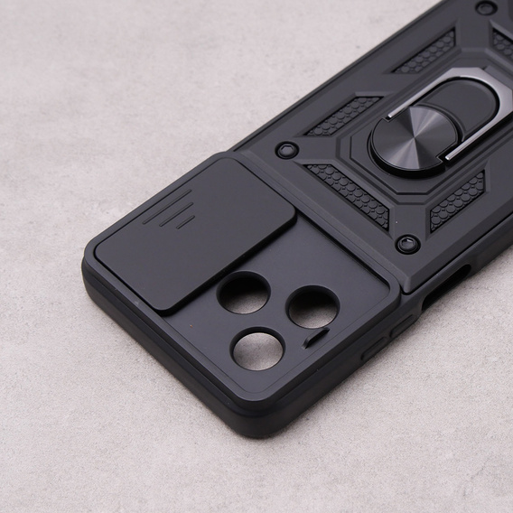 Etui pancerne do Realme C51, CamShield Slide, czarne