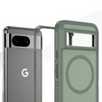 Etui z ramką do Google Pixel 8A, do MagSafe, zielone