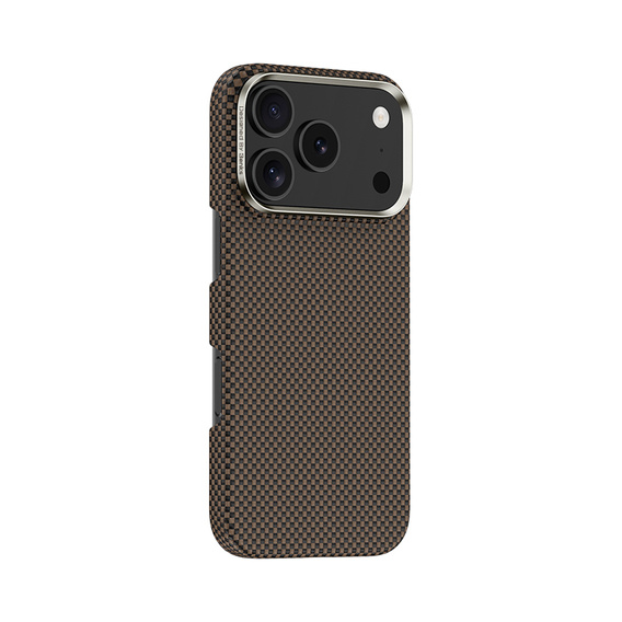 Etui BENKS Kevlar do iPhone 17 Pro, Magnetic Armor Tint 1000D 0069, do MagSafe, aktywny przycisk – złote
