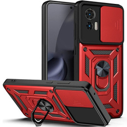 Etui pancerne do Motorola Edge 30 Neo 5G, CamShield Slide, czerwone