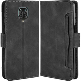 Etui z klapką do Xiaomi Redmi Note 9S/9 Pro/9 Pro Max, Card Slot, czarne