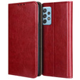 Skórzane Etui Wallet do Samsung Galaxy A72 5G / A72 LTE, Red