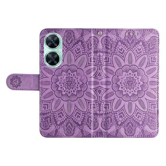 Etui do Huawei Nova 11i, Kwiaty, fioletowe
