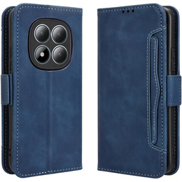 Etui z klapką do Xiaomi Redmi Note 15 Pro 5G, Card Slot, niebieskie