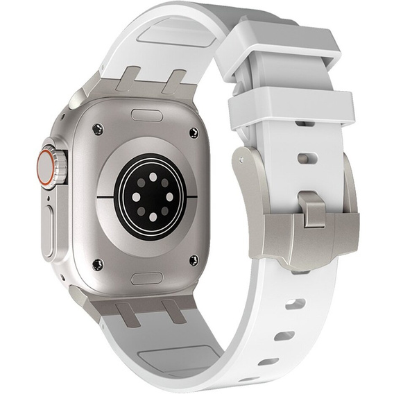 Pasek Silikonowy do Apple Watch 1/2/3/4/5/6/7/8/9/10/11/SE Ultra 1/2/3 42/44/45/46/49mm, Biały