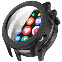 2w1 Etui + Szkło Hartowane do Xiaomi Watch S4, Czarne