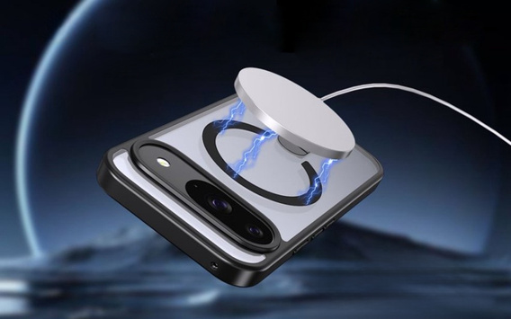 Etui do Google Pixel 10 / 10 Pro, Fusion Hybrid, do MagSafe, z podstawką, przezroczyste