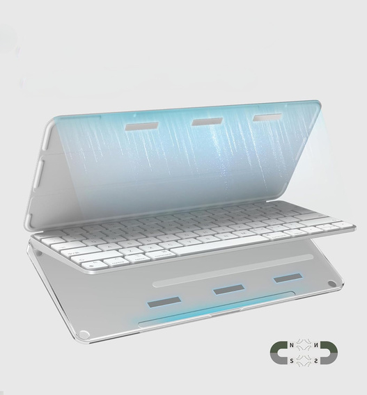 Etui Dexnor do Apple Magic Keyboard z Touch ID / Lock Key 2021–2024 – białe
