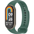 Pasek Silikonowy do Xiaomi Smart Band 10 / 9 / 8, Ciemny Zielony
