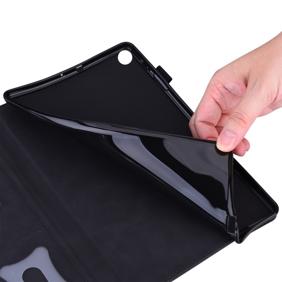 Etui do Samsung Galaxy Tab S10 FE+ Plus, Classic, z miejscem na rysik, czarne