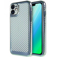 Etui do iPhone 12 Carbon Slim Case Obudowa, Niebieskie