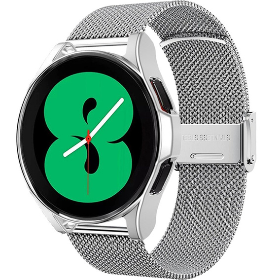 Bransoleta + Etui do Samsung Galaxy Watch 4 Classic 46mm, Srebrny