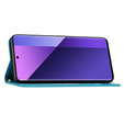 Etui z klapką do Xiaomi Redmi Note 13 Pro+, Butterfly, niebieskie