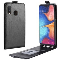 Etui z klapką do Samsung Galaxy A20E, Flip, czarne