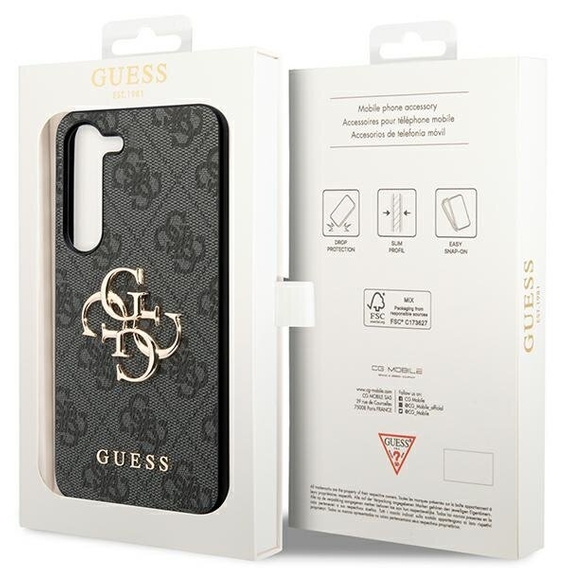 Etui GUESS do Samsung Galaxy A55, 4G Big Metal Logo, czarne