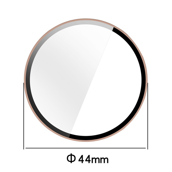 2w1 Etui + Szkło Hartowane do Xiaomi Watch S4 41mm, beżowe