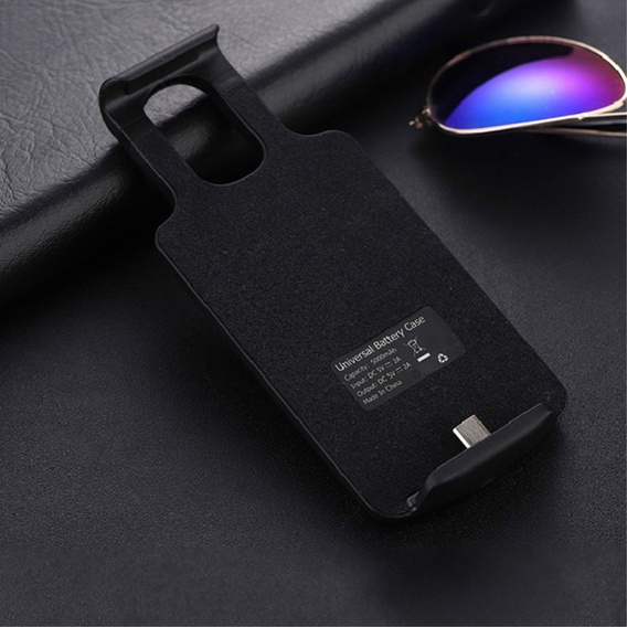 Uniwersalne Etui z Baterią 5000mAh - Black/Typ-C