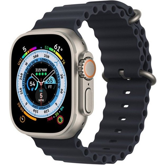 Pasek Silikonowy do Apple Watch 1/2/3/4/5/6/7/8/9/10/11/SE Ultra 1/2/3 42/44/45/46/49mm, Szary