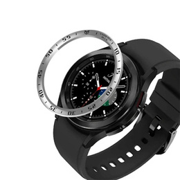 Nakładka Bezel Ring do Galaxy Watch 4 Classic 42mm, Silver/Black