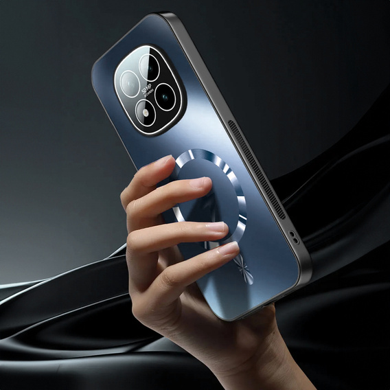 Etui ochronne do Xiaomi Redmi Note 15 Pro 5G, do MagSafe, granatowe