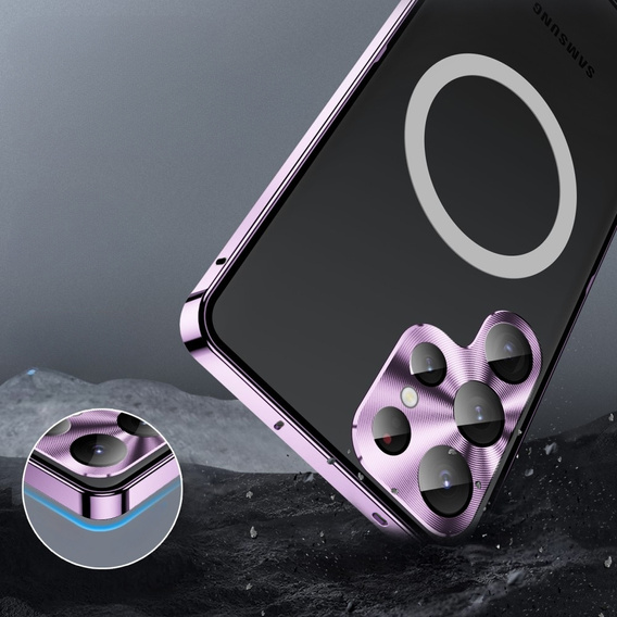 Etui z ochroną aparatu do Samsung Galaxy S25 Ultra, CamShield MagSafe, fioletowe