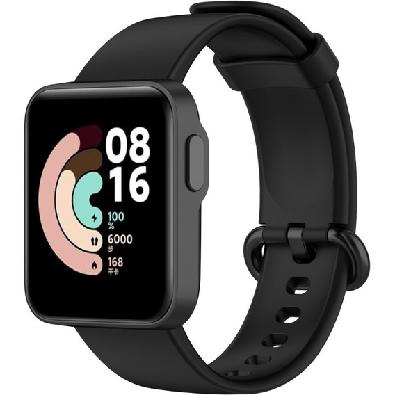 Pasek Silikonowy do Xiaomi Mi Watch Lite, Czarny