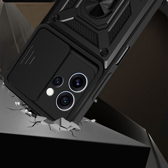 Etui pancerne do Oppo Reno 15 FS, CamShield Slide, czarne