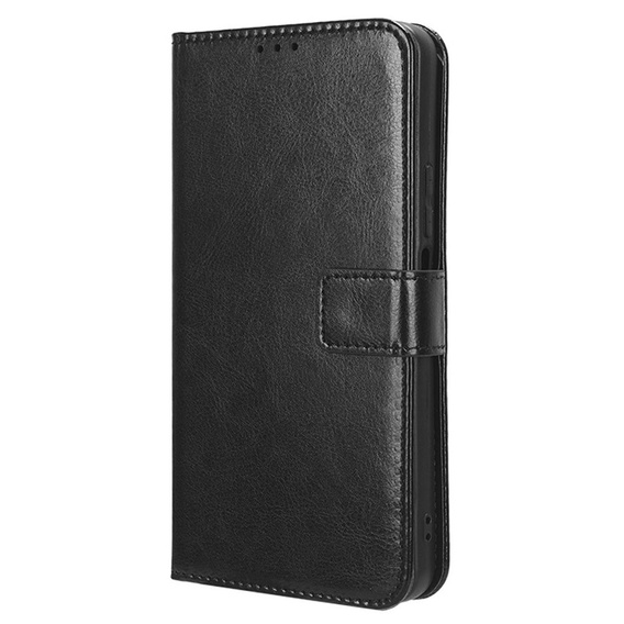 Etui z klapką do Infinix Hot 40i, Crazy Horse Wallet, czarne