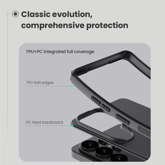 Etui NILLKIN do Samsung Galaxy S26 Ultra, Frosted Shield, do MagSafe, czarne