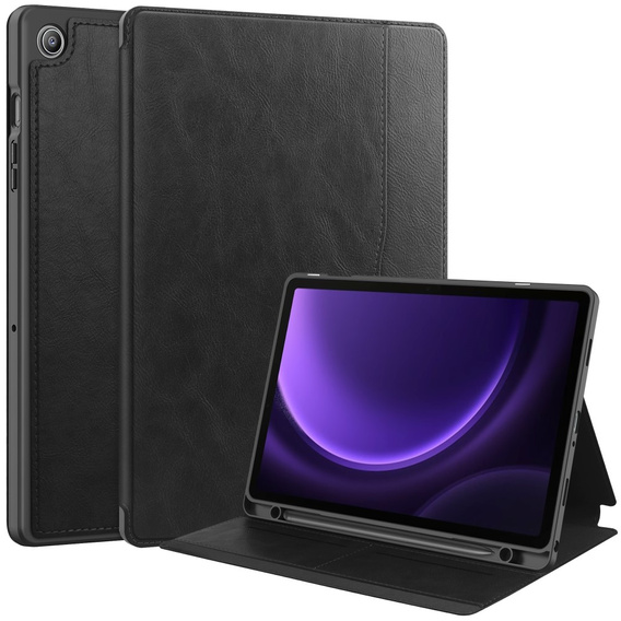 Etui do Samsung Galaxy Tab S9 FE / S10 FE, Business Card and Pen Slot, czarne