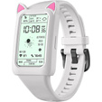 Etui Siliconowe CAT EARS do Huawei Honor Band 6/7, White