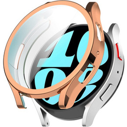 2w1 Etui z Osłoną na Ekran do Samsung Galaxy Watch 6 40mm, Różowe złoto