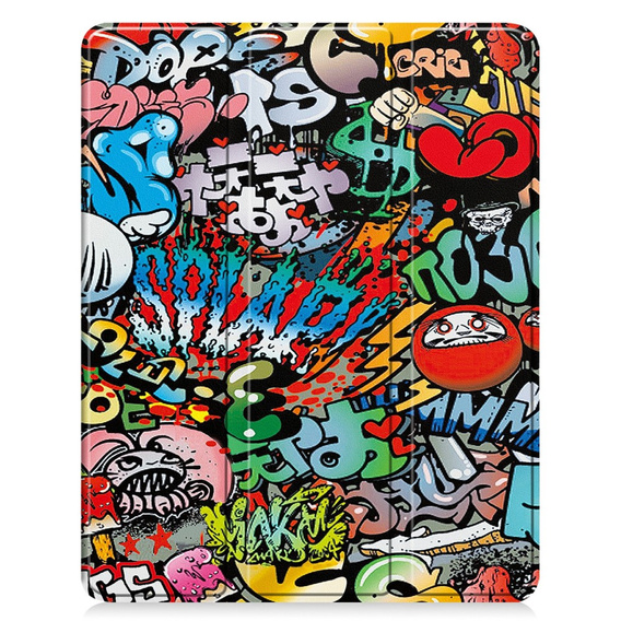 Etui do iPad Pro 13" 2024 (7 gen.), Smartcase, graffiti