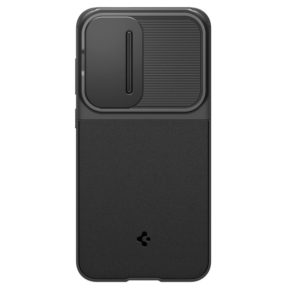 Etui Spigen do Samsung Galaxy S24 FE, Optik Armor, Czarne + Szkło Hartowane 9H