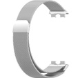 Bransoleta Milanese do Huawei Band 8 / Huawei Band 9 / Huawei Band 10, Srebrna