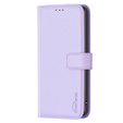 Etui z klapką do Xiaomi Redmi Note 13 Pro 4G / Xiaomi Redmi Note 14S / Xiaomi Poco M6 Pro 4G, BINFEN Wallet, fioletowe
