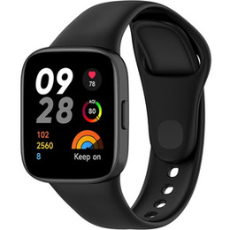 Pasek Silikonowy do Xiaomi Redmi Watch 3, Czarny