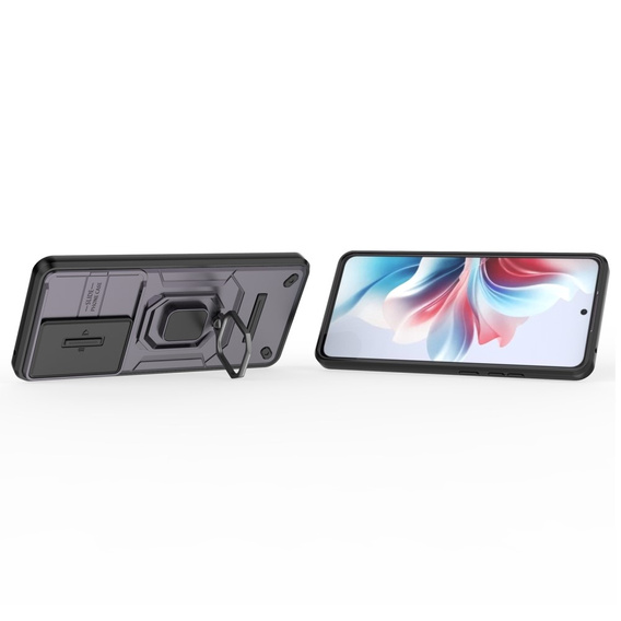 Etui do Oppo Reno 11F 5G, KickStand Camera Lens, czarne